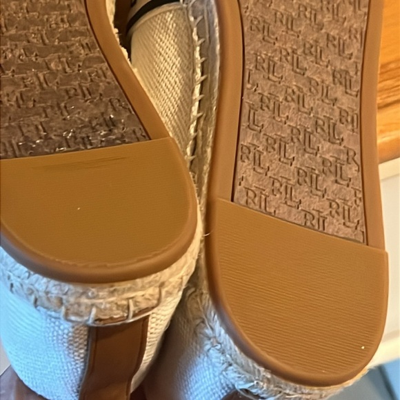 LAUREN RALPH LAUREN Caylee Logo-Print Espadrilles Size 10 - Picture 10 of 14
